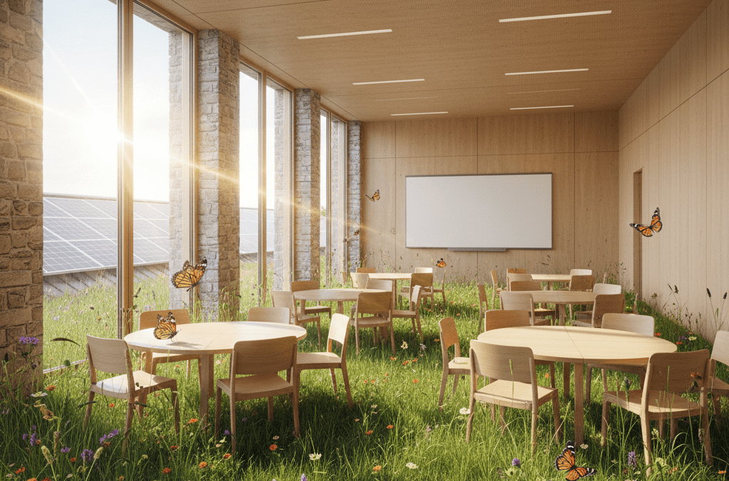 Klassenzimmer im Grünen