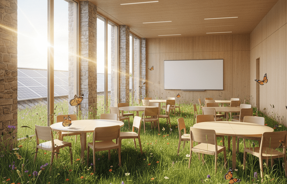 Klassenzimmer im Grünen